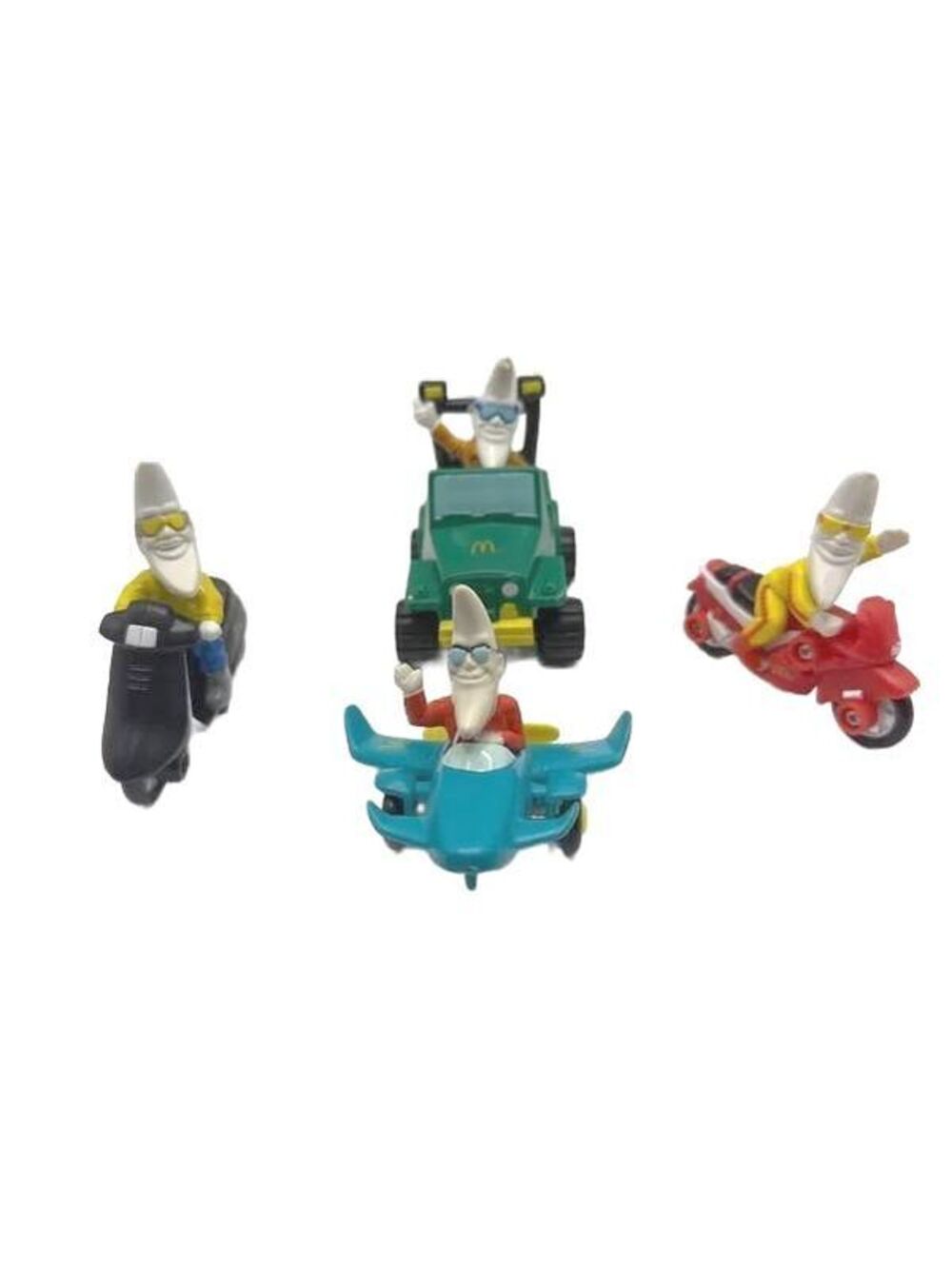 Vintage 1995 McDonald's Moon Man Vehicle Toy Set - Collectible Figurines